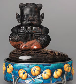 Камнерезная фигура Фавн играющий на свирели