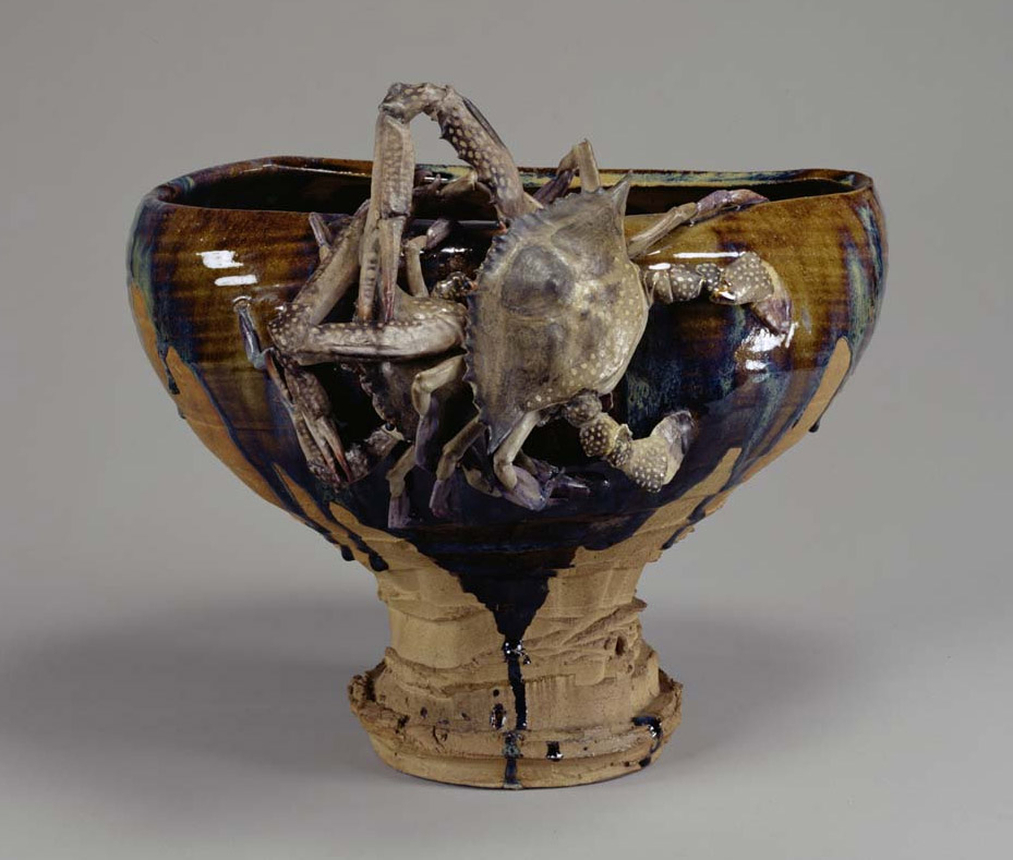 Микогава Кодзан Ваза с изображением крабов