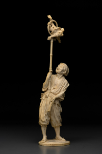 Окимоно "Сарумаваси с обезъянкой"