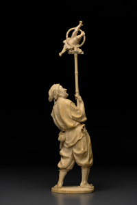 Окимоно "Сарумаваси с обезъянкой"