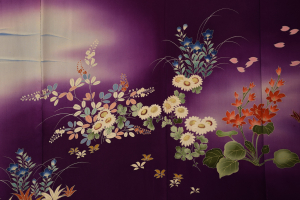 Парный сет антикварных кимоно и хаори "Утки-мандаринки"