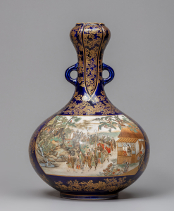 Ваза в стиле кё-сацума в форме горлянки