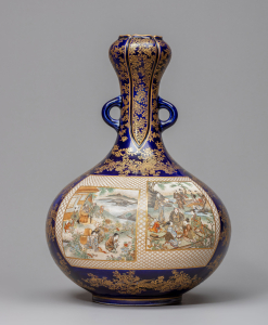 Ваза в стиле кё-сацума в форме горлянки