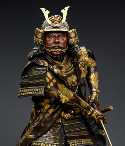 Видео Скульптурная композиция "Воины-самураи"