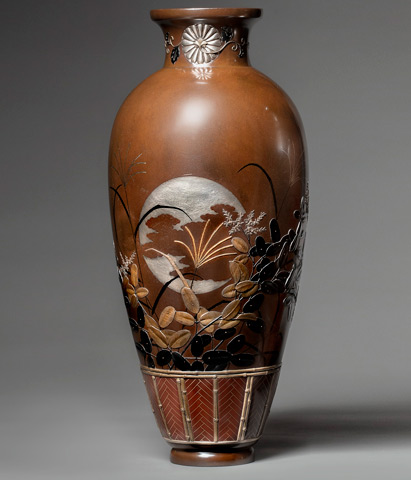 Видео Парные вазы с изображением осенних трав