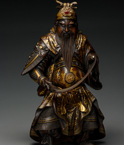 Видео Окимоно "Гуань Юй со свитком"