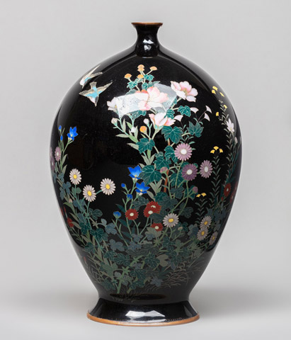 Видео Ваза с изображением осенних трав