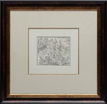 Анонимный автор (XVI век) — автор рисунка и гравёр  “Резня львов в городе Азгаре“  “Ловля крокодила на островах Нила“  “Охота на медведя в стране рабства“