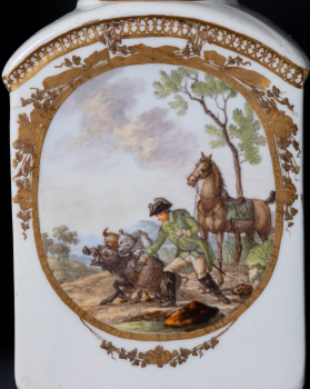 Чайно-кофейный сервиз со сценами охоты