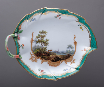 Два компотьера на ножке из восполнения к охотничьему сервизу