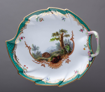 Два компотьера на ножке из восполнения к охотничьему сервизу