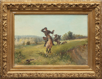 И. М. Львов (? — ?)  "Охота на зайца"