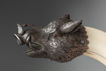 Нож для сигар с навершием в виде головы кабана