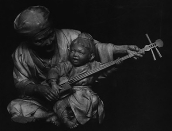 Окимоно "Ловец птиц"