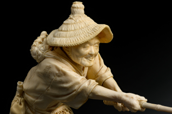 Окимоно "Ловец птиц"