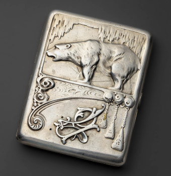 Портсигар "Полярный медведь"