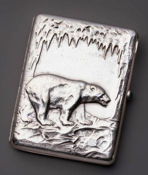 Портсигар "Полярный медведь"