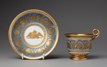 Чашка с блюдцем из "Министерского сервиза"