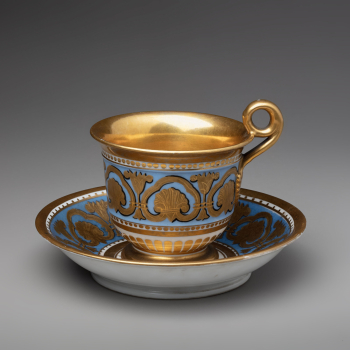 Чашка с блюдцем из "Министерского сервиза"