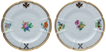 Две тарелки из восполнения к андреевскому сервизу