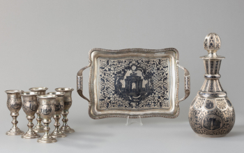 Набор для ликёра (поднос, графин, 6 рюмок)