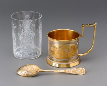 Набор для русского чаепития в оригинальной деревянной коробке