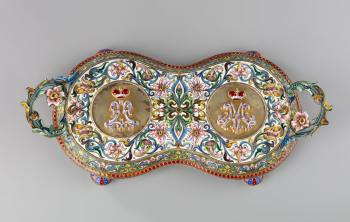 Набор для вина (поднос  два бокала)