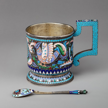 Подстаканник с ложкой