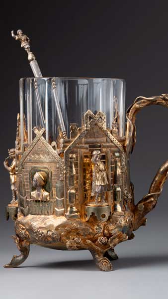 Видео Подстаканник со стаканом и чайной ложкой