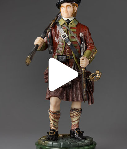 Видео Настольная скульптура "Шотландец"