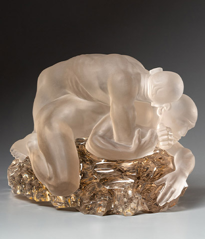 Видео Скульптура "Борцы"