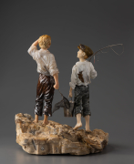 Скульптура  "Мальчики-рыбаки"