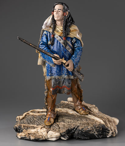 Видео Скульптура  "Индеец"