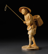 Окимоно "Ловец птиц"