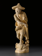 Окимоно "Рыбак с сетью"