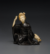 Окимоно "Девушка с веером"