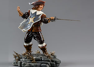 Скульптура настольная "Мушкетер"